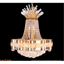 Hotel decorativo pequeño cristal de oro colgante araña iluminación LT-78152